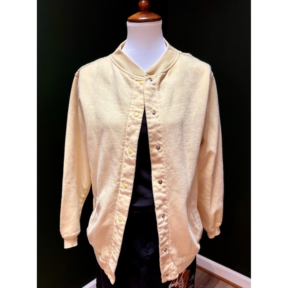 Blair Snap Front Cardigan Jacket Cotton Blend Casual Comfy Yellow SML - Picture 1 of 4